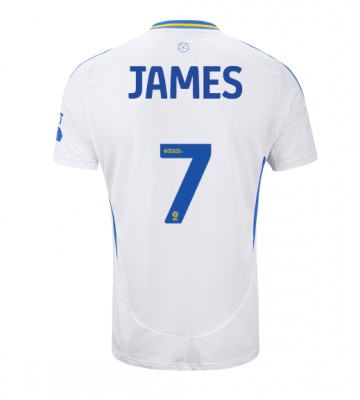 Leeds United Daniel James #7 Hjemmebanetrøje 2024-25 Kort ærmer